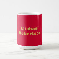 Cherry Red Gold Colours Professional Trendy Modern