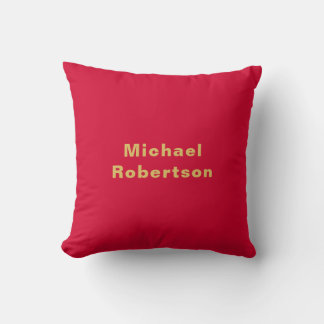 Cherry Red Gold Colours Professional Trendy Modern Cushion