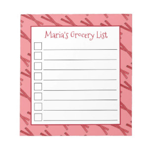 Cherry Red Licorice Whips Liquorice Twist Candy Notepad