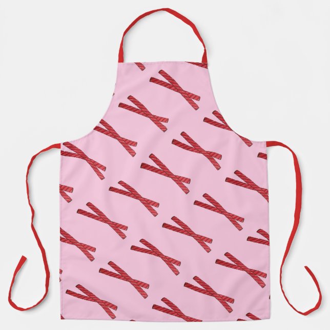 Cherry Red Liquorice Whips Liquorice Twist Candy Apron (Front)