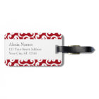 Cherry Red Monogrammed Elements Print