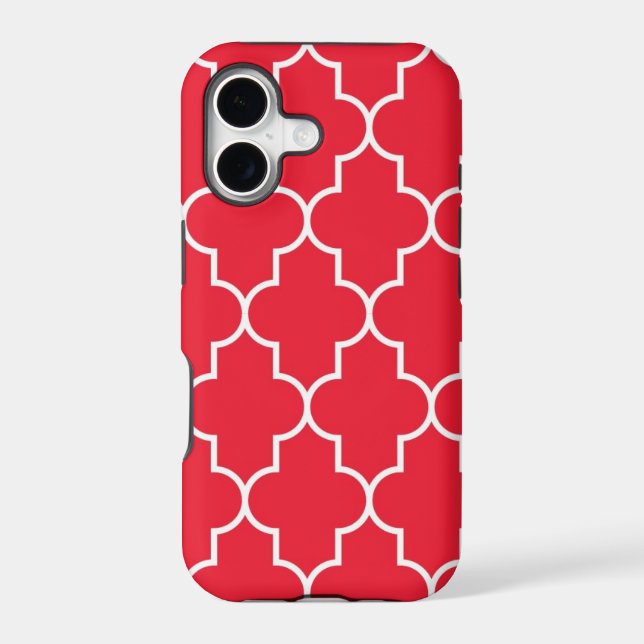 Cherry Red Quatrefoil (Back)
