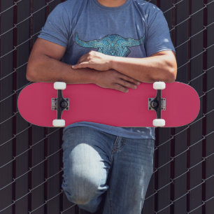 Cherry Red Skateboard Modern Sleek Design