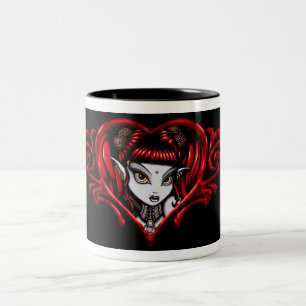 Cherry Red "Terra" Valentines Day Coffee, Tea Mug