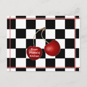 Cherry Retro Recipe Cards
