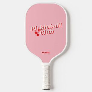 Cherry Retro Vibe Pink Pickleball Paddle