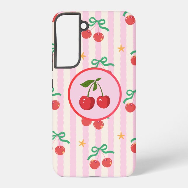 Cherry Ribbon Dreams Phone Case (Back)