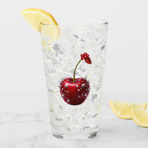 Cherry Rock Style Stainless Steel Flask Glass