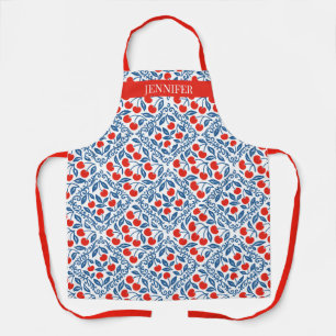 Cherry Rustic Farmhouse French Country Recipe Apron