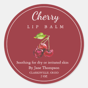 Cherry Salve / balm Label