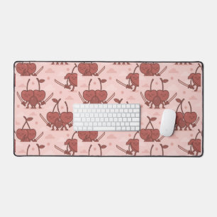 Cherry Samurai Cute Fruit Desk Mat
