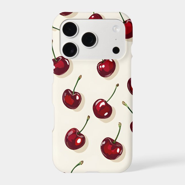 Cherry Scatter iPhone Case | Cherry Red (Back)