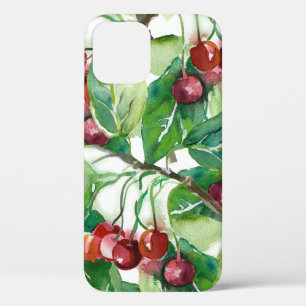 Cherry Seamless Pattern iPhone 12 Case