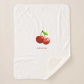 cherry Sherpa Blanket