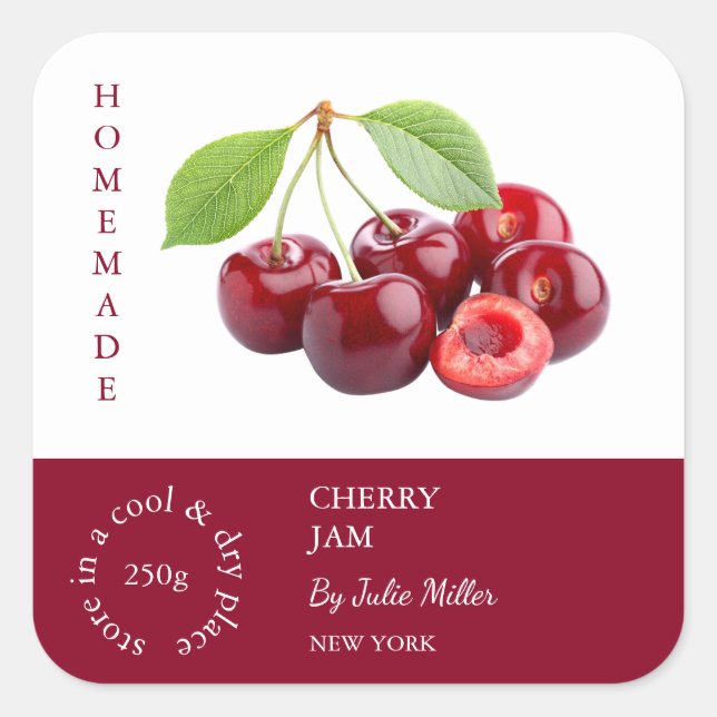 Cherry Small Business Label (Front)
