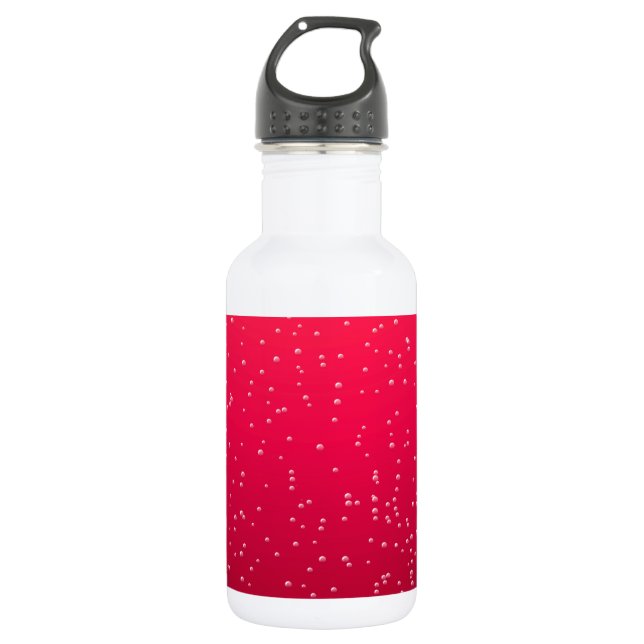 Cherry Soda with Tiny Bubbles Background Art 532 Ml Water Bottle (Front)