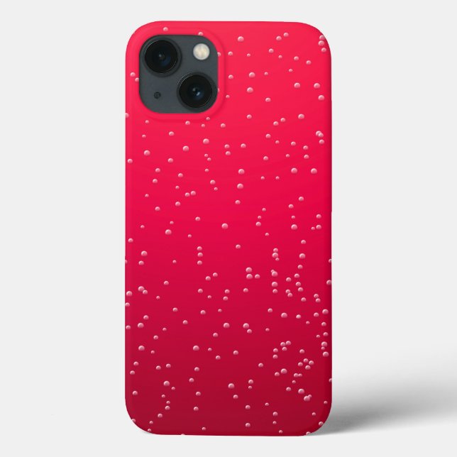 Cherry Soda with Tiny Bubbles Background Art Case-Mate iPhone Case (Back)