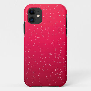 Cherry Soda with Tiny Bubbles Background Art iPhone 11 Case