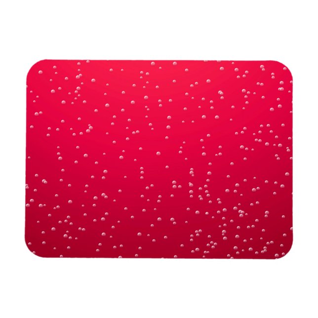 Cherry Soda with Tiny Bubbles Background Art Magnet (Horizontal)