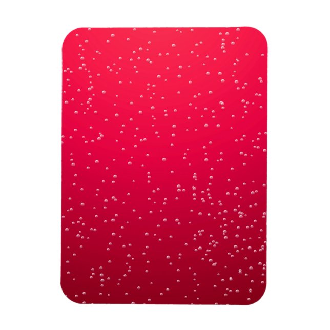 Cherry Soda with Tiny Bubbles Background Art Magnet (Vertical)
