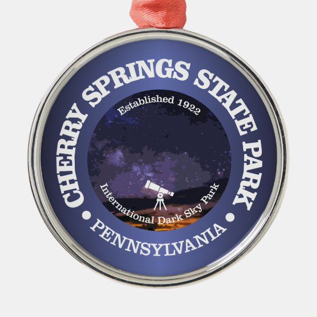 Cherry Springs SP Metal Tree Decoration (Front)