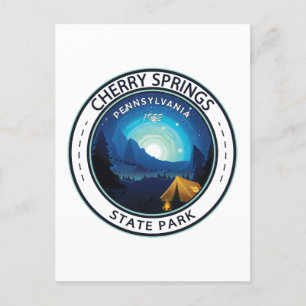 Cherry Springs State Park Pennsylvania Badge Postcard