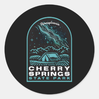 Cherry Springs State Park Pennsylvania Stars Classic Round Sticker
