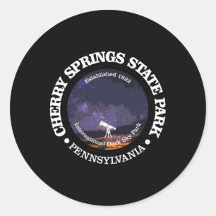 Cherry Springs State Park Shirt Funny Hiking 1922  Classic Round Sticker