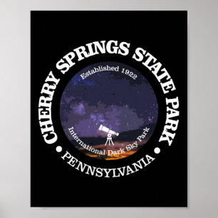 Cherry Springs State Park Shirt Funny Hiking 1922  Poster