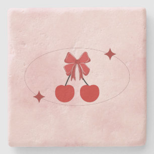 Cherry Stone Coaster