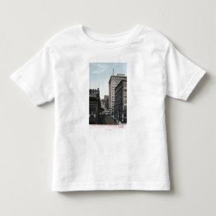 Cherry Street Scene with Alaska Bldg Toddler T-Shirt