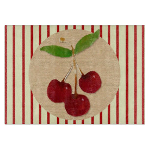 Cherry Stripe Cutting Board