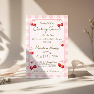 Cherry Sweet - Baby Shower Invitation