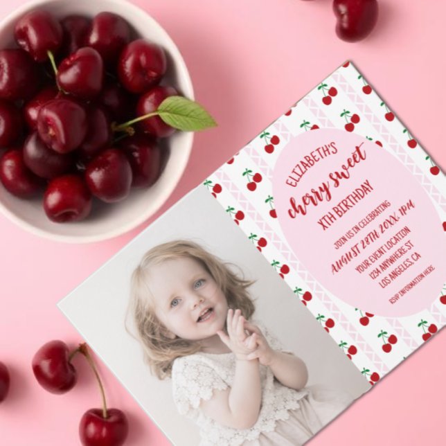 Cherry Sweet Birthday Invitation (Creator Uploaded)