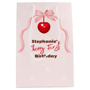 Cherry Sweet Birthday Medium Gift Bag