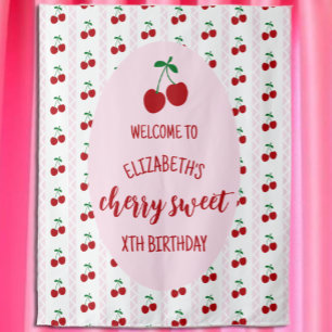 Cherry Sweet Birthday Tapestry