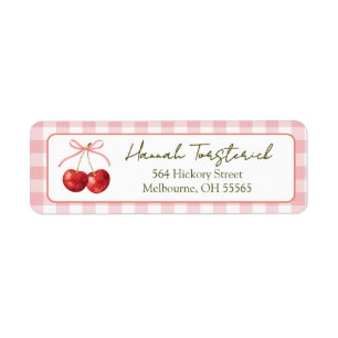 Cherry Sweet return address label
