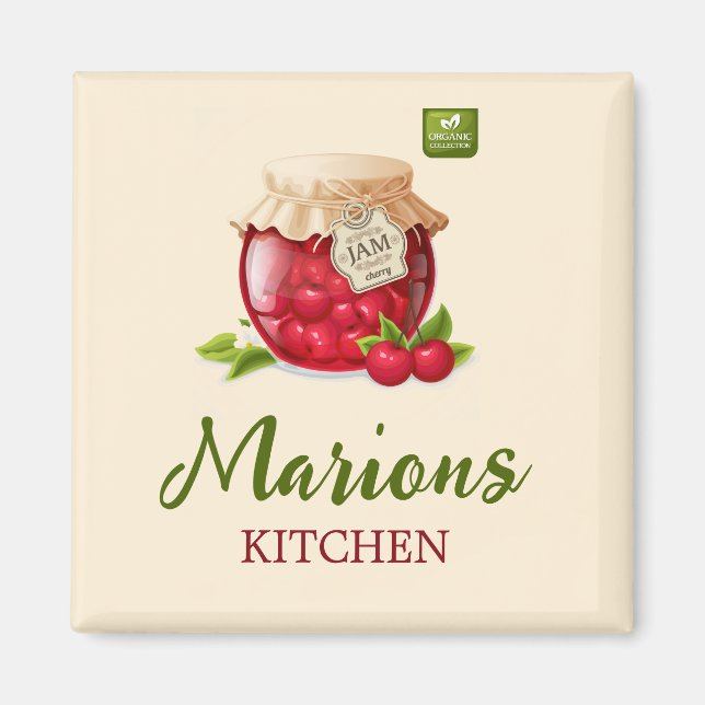 Cherry Themed Custom Kitchen Magnet (Front)