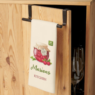 Cherry Themed Custom Kitchen Towel
