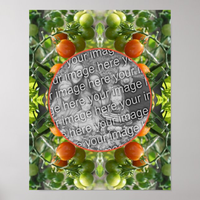 Cherry Tomatoes Frame Create Your Own Photo   Poster (Front)