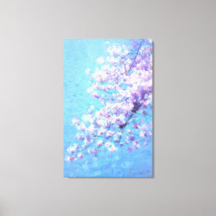 Cherry Tree Photo Painting Canvas Print