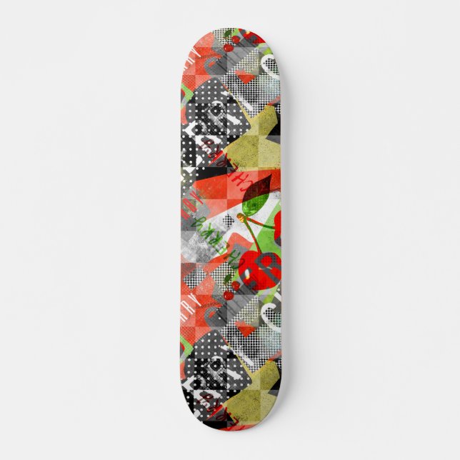 Cherry version c aestghetic stunning skateboard (Front)
