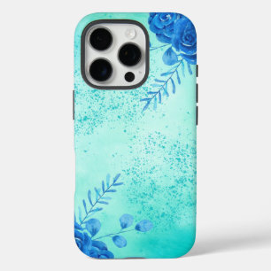 Cherry watercolor flowers iPhone 16 pro case