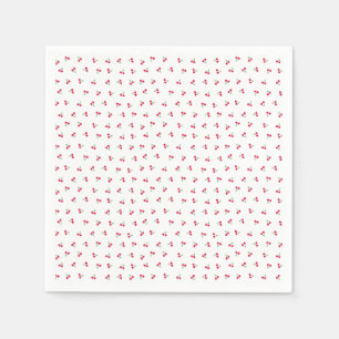 Cherry (white) Standard Cocktail Napkin