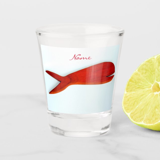 cherry wood fish Thunder_Cove Shot Glass (Front)