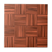 Cherry Wood Parquet Floor Pattern