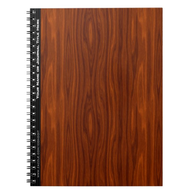 Cherry Wood (Personalised) Notebook (Front)