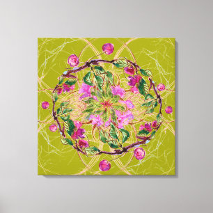 Cherry Wreath Canvas Print