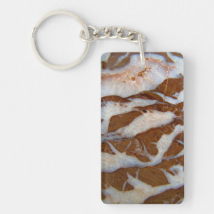 Chert with Quartz Veins Key Ring