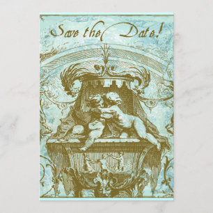 Cherub 18th Century Design Save the Date